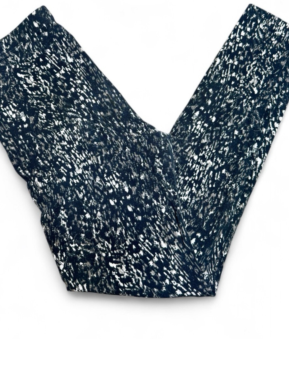 Flirtitue Active Black & White Speckled Leggings size M